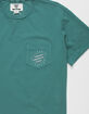 VISSLA Freshly Squeezed Mens Teal Green T-Shirt image number 3