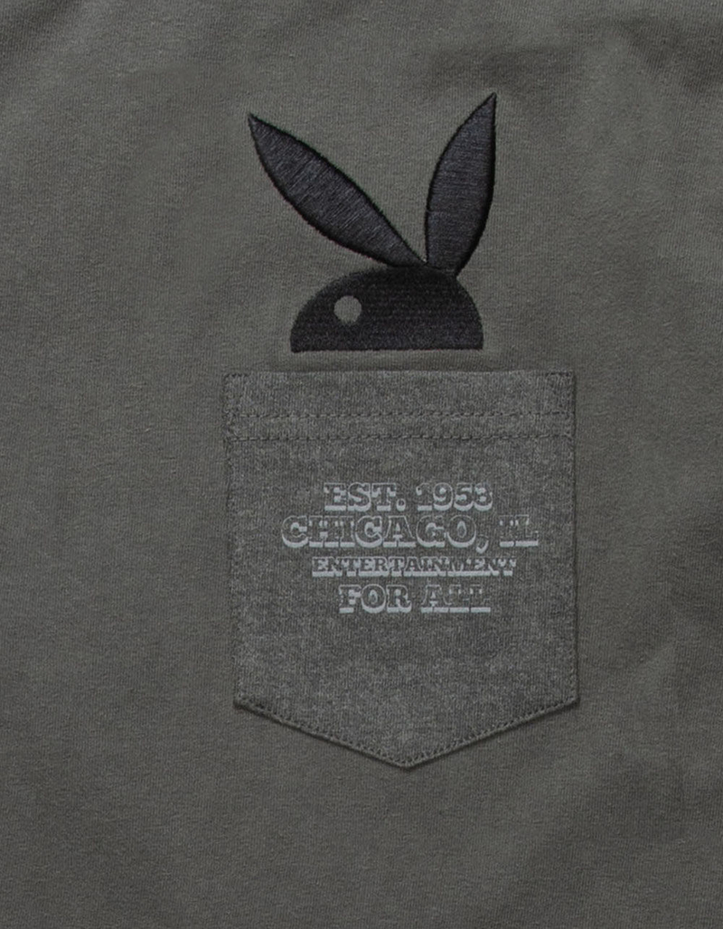PLAYBOY Bunny Mens Pocket Tee image number 3