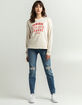 ADIDAS Collegiate Womens Oversized Crewneck Sweatshirt image number 4