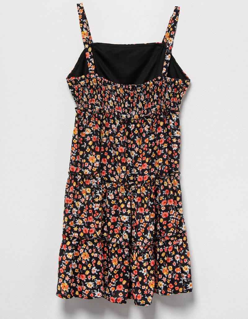 FULL CIRCLE TRENDS Floral Tiered Girls Babydoll Dress image number 1