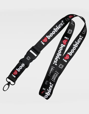 KEEP A BREAST I Love Boobies! Lanyard Primary Image