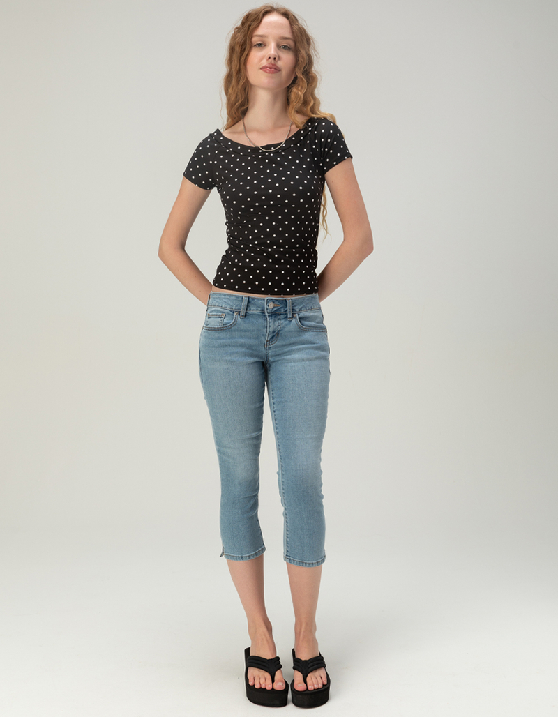 TILLYS Womens Open Neck Tee image number 1