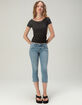TILLYS Womens Open Neck Tee image number 2