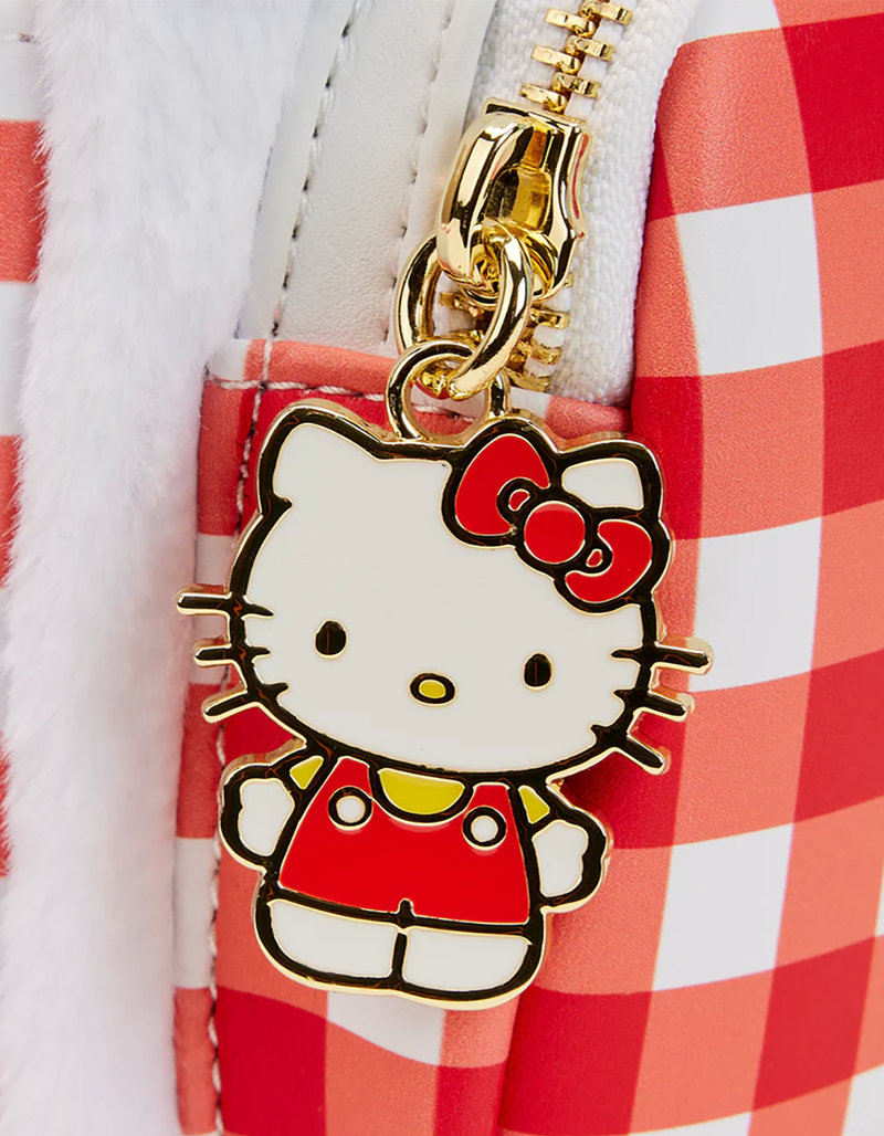 LOUNGEFLY Hello Kitty Gingham Mini Backpack image number 4