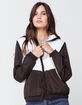 ASHLEY Chevron Sherpa Lined Black Womens Jacket image number 1