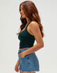 TILLYS Butter Soft Double Layer Womens Halter Top image number 3