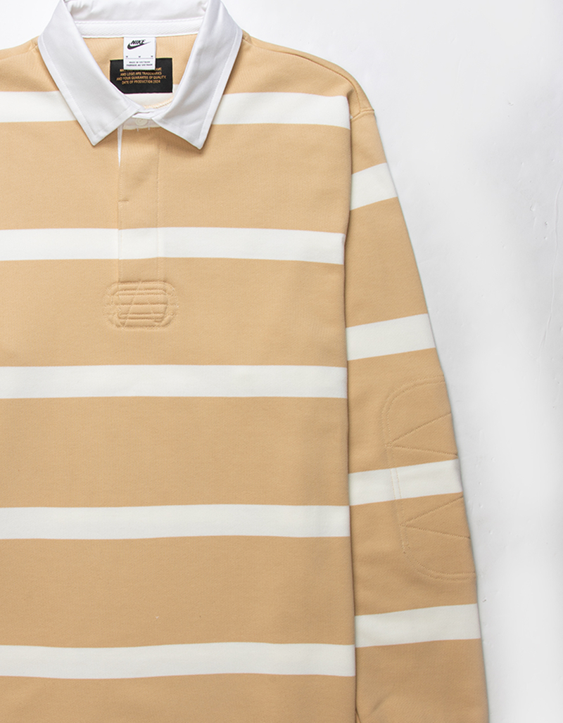 NIKE Striped Heavyweight Mens Rugby Polo Shirt image number 1
