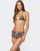 EDIKTED Mich Leopard Triangle Bikini Top image number 4