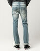RSQ Seattle Mens Skinny Tapered Ripped Jeans image number 4