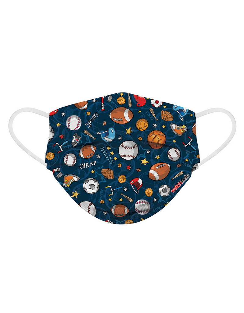 6 Pack Sports/Build Up Kids Fashion Face Masks image number 2