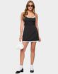 EDIKTED Liel Contrast Lace Pinstripe Mini Dress image number 4