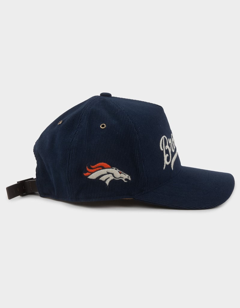 47 BRAND Denver Broncos Golden Age Cord '47 Hitch Strapback Hat image number 2