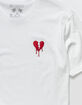 RIOT SOCIETY Heart Drip Embroidered Mens T-Shirt image number 3