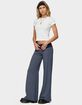 EDIKTED Amarna Striped Fold Over Pants image number 4