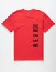 KR3W Block Buster Red Mens T-Shirt image number 1