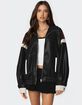 EDIKTED North Star Faux Leather Jacket image number 3