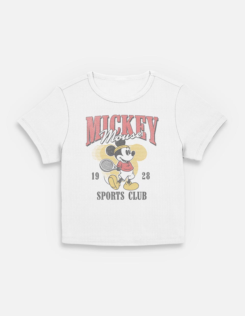 DISNEY Mickey Mouse Sports Club Womens Baby Tee image number 0