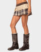 EDIKTED Mylie Mixed Plaid Mini Skort image number 4