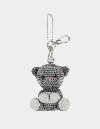 THE SAK Grey Cat Yarnicharmz Dangle Primary Image