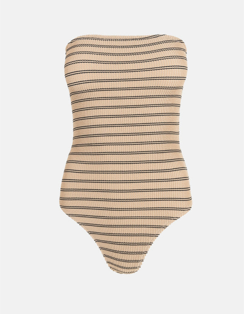 RHYTHM Sol Stripe Womens Strapless One Piece Swimsuit image number 4