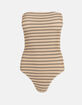 RHYTHM Sol Stripe Womens Strapless One Piece Swimsuit image number 5