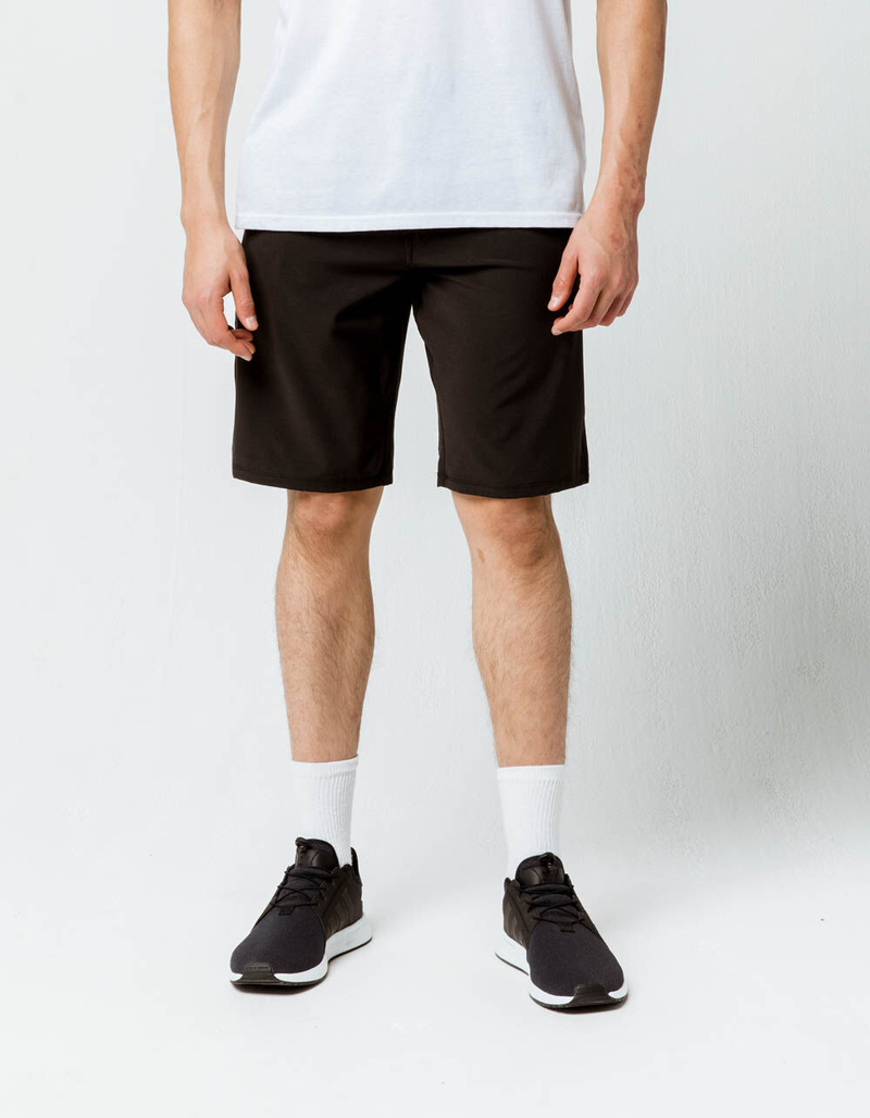 VOLCOM Frickin' Surf N' Turf Static Black Mens Hybrid Shorts image number 2