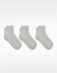 NIKE Everyday Elevated Embroidered Swoosh 3 Pack Womens Ankle Socks image number 3