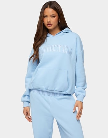 EDIKTED Core Stripey Oversized Hoodie Primary Image