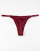 FULL TILT Basic Micro Wine Thong image number 2
