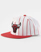 MITCHELL & NESS Chicago Bulls Retro Pinstripe Mens Snapback Hat image number 1