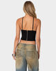 EDIKTED Lou Crossover Beaded Corset image number 4