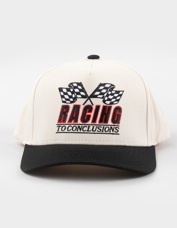 THE HAPPIEST Racing To Conclusions Snapback Hat Alternative Image