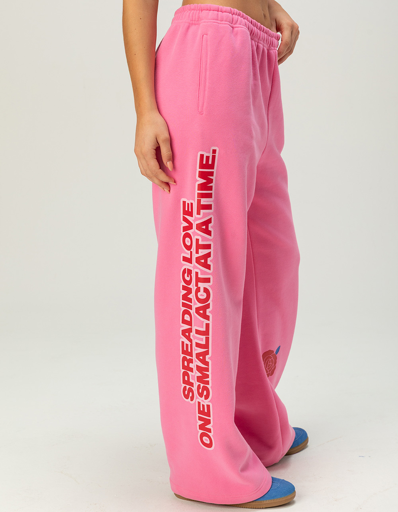 THE MAYFAIR GROUP Be Kind Womens Classic Wide Leg Sweatpants image number 2