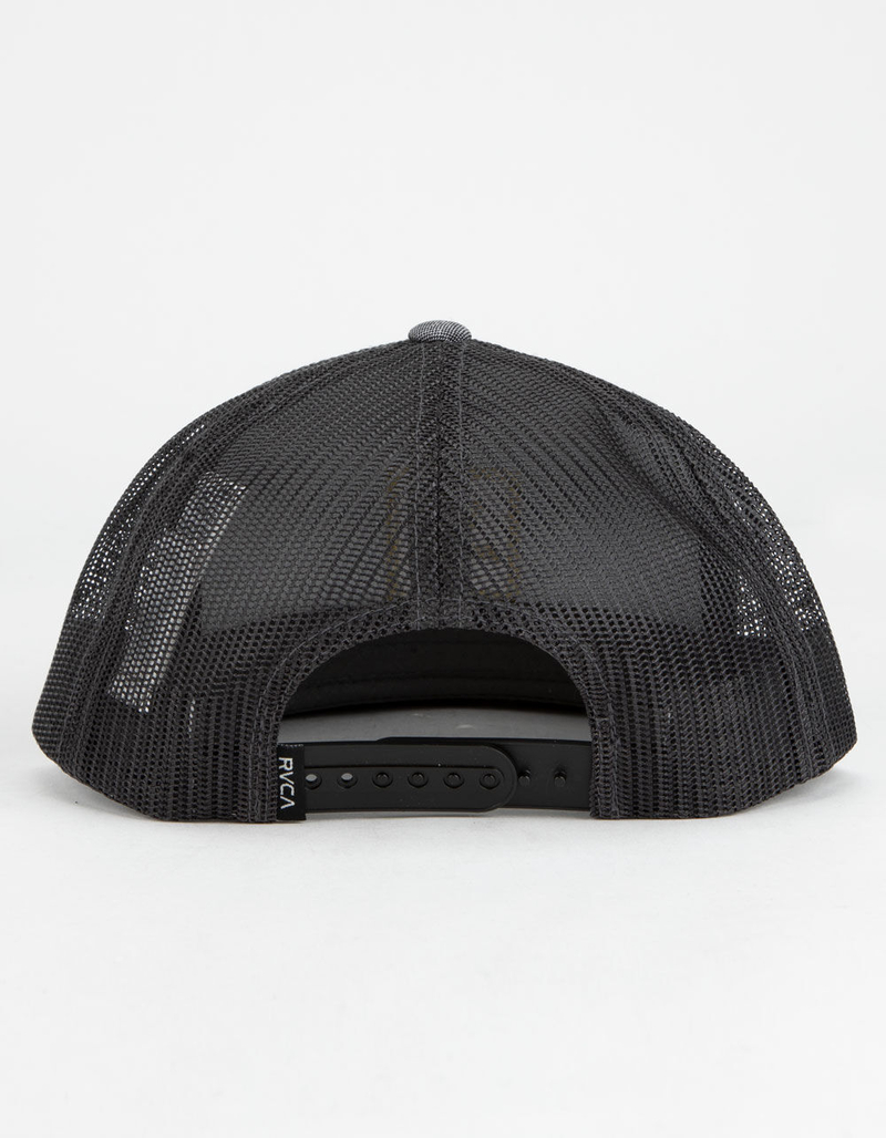 RVCA VA All The Way II White & Light Gray Mens Trucker Hat image number 1