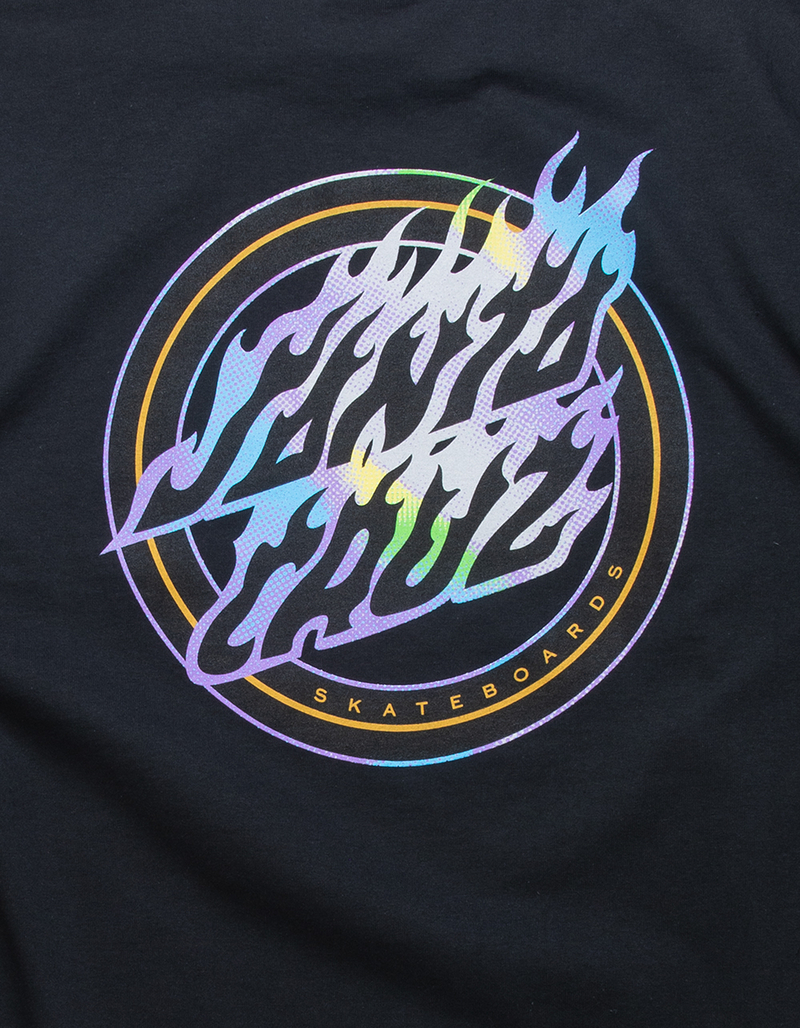 SANTA CRUZ Holo Flame Dot Mens Tee image number 2