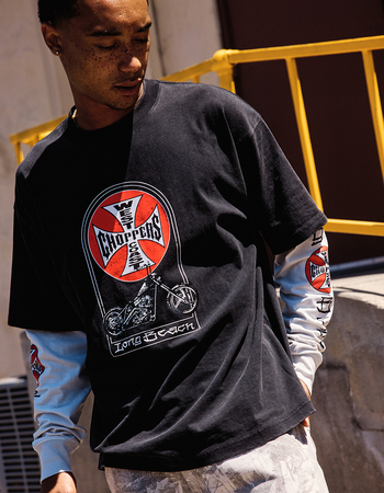 WEST COAST CHOPPERS Chopper Mens Long Sleeve 2fer Tee Primary Image