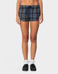 EDIKTED Cabin Plaid Shorts image number 1