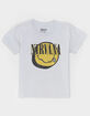 NIRVANA Smiley Girls Boyfriend Tee image number 1