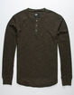 RSQ Henley Olive Mens Thermal