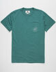 VISSLA Freshly Squeezed Mens Teal Green T-Shirt image number 2