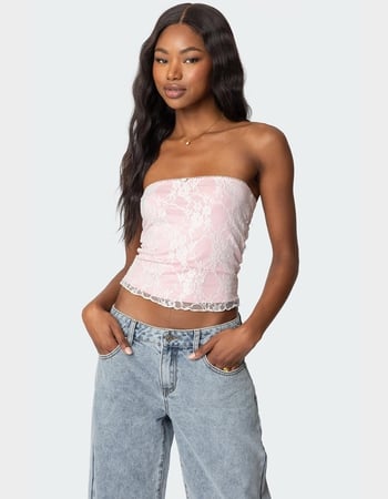 EDIKTED Allison Lace Tube Top Primary Image