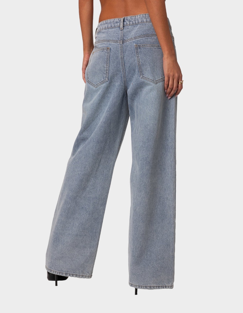 EDIKTED Wynn Low Rise Oversized Jeans image number 2