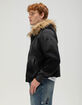 RSQ Mens Faux Fur Trim Oversized Zip-Up Hoodie image number 2