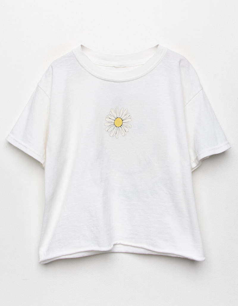 FULL TILT Smiley Girls Crop Tee image number 1