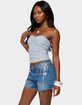 EDIKTED Veranda Textured Striped Tube Top image number 2