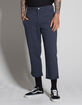 RSQ Straight Cropped Washed Navy Mens Chino Pants image number 1