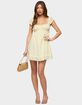 EDIKTED Eyelet Ruffle Babydoll Mini Dress image number 5