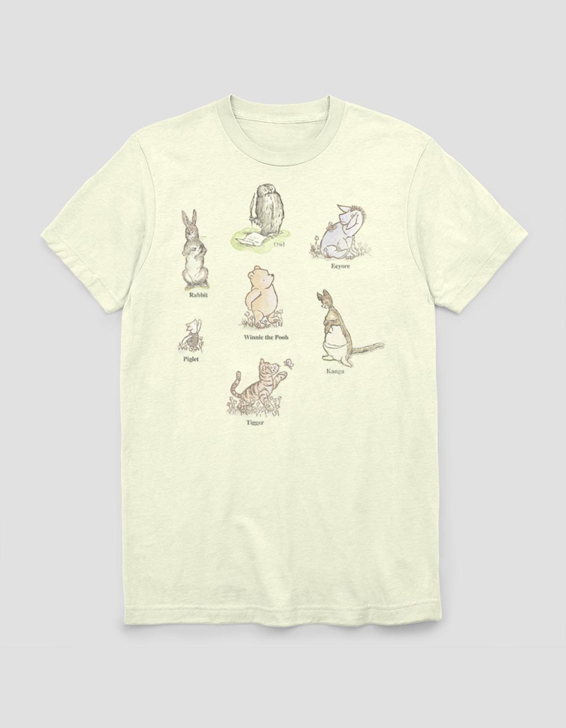 WINNIE THE POOH Vintage Characters Unisex Tee image number 0