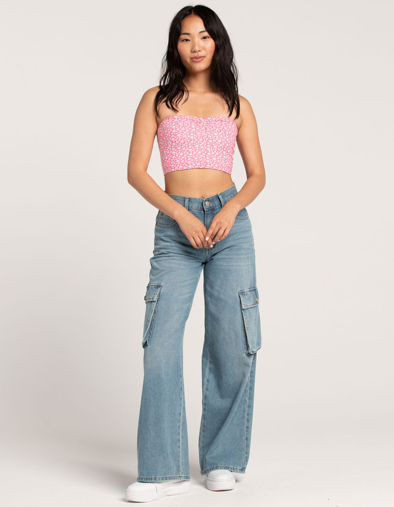 FULL TILT Print Cinch Womens Tube Top image number 3