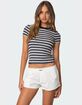 EDIKTED Arlyn Striped Tee image number 1